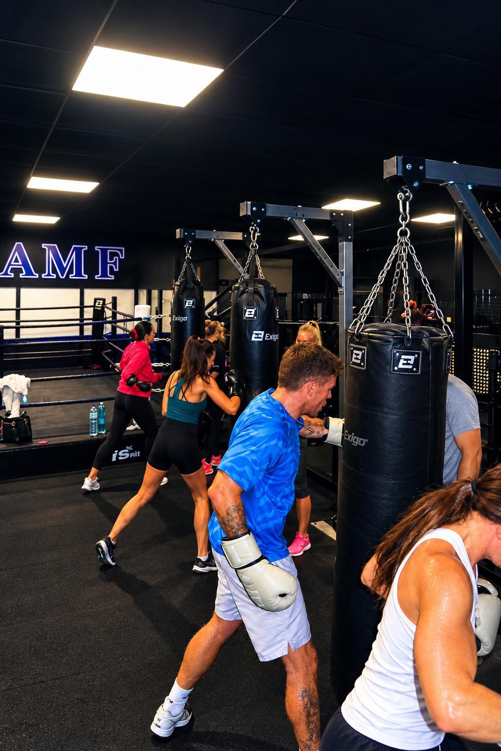 Group of people training together at FAB Boxing