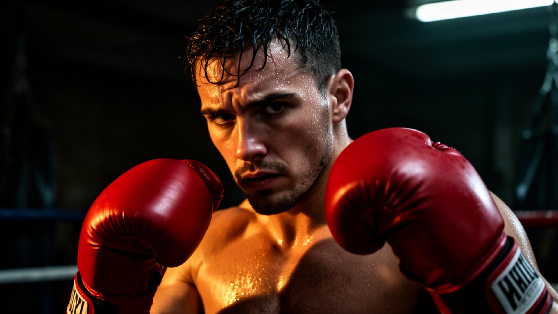 Boxer training at FAB Boxing in Dublin